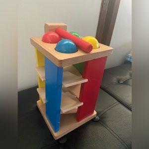 Melissa and Doug Deluxe Pound and Roll Tower Toy